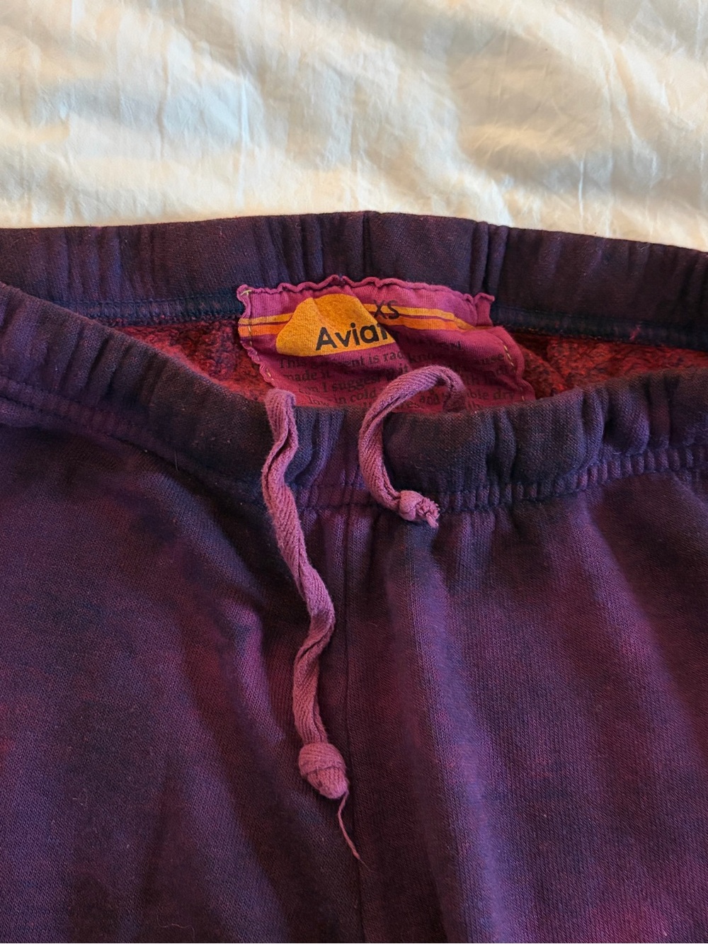 Aviator Nation Purple Pink Black Tie Dye Sweatpants Size XS - Picture 4 of 6